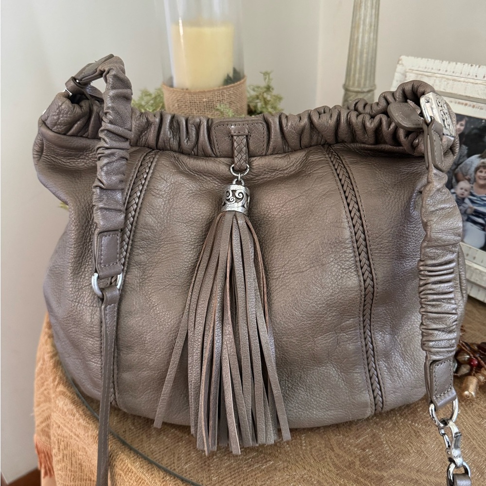 Brighton “Gigi” large leather crossbody purse